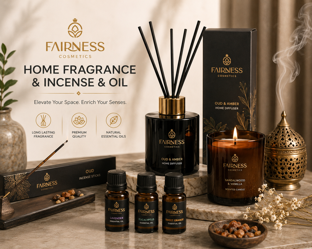 FAIRNESS Home Fragrance Collection – Incense, Essential Oils & Luxury Home Scents