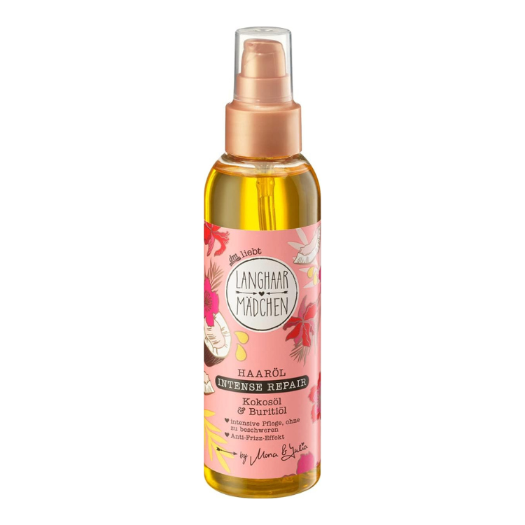 Langhaar Madchen hair oil