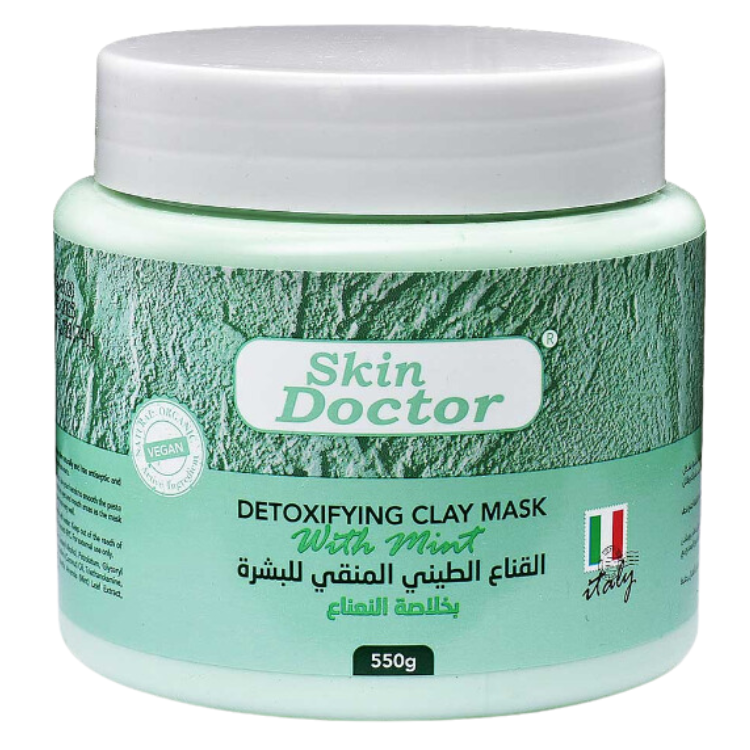 Skin Doctor Gold Detoxifying Mint Clay Mask- 550g